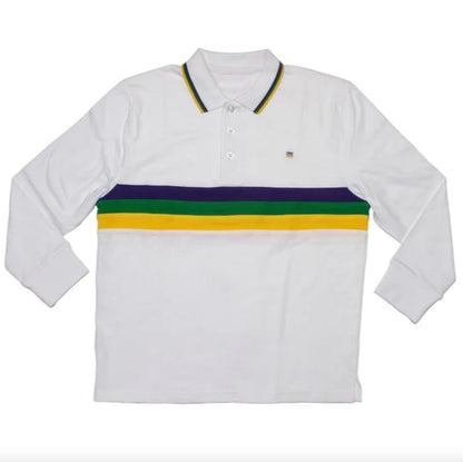 Mardi Gras Stripe L/S Tee