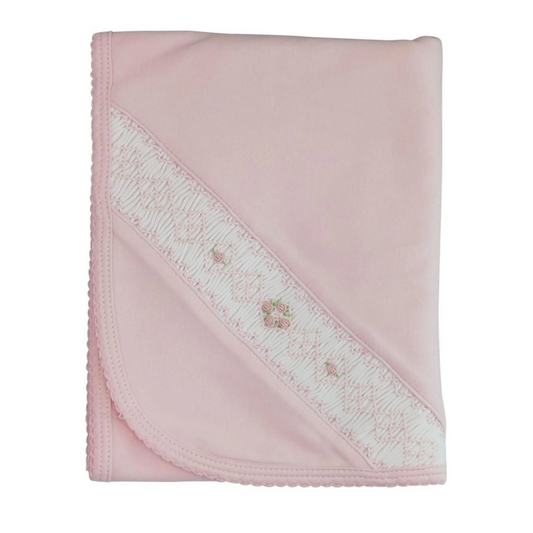 Hand Smocked Flower Blanket