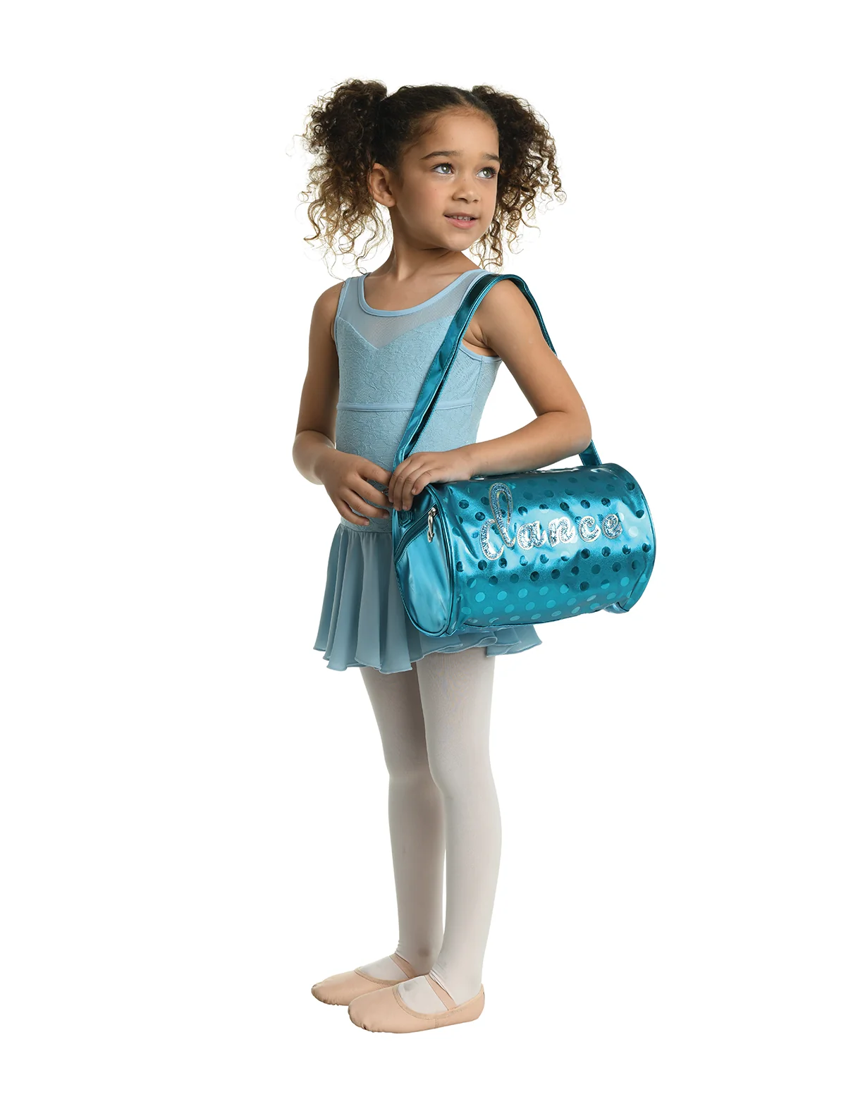 Dot Dance Duffel Bag - Turquoise