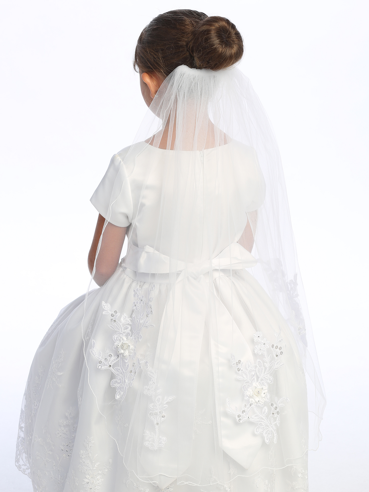 White Lace Veil - 30"