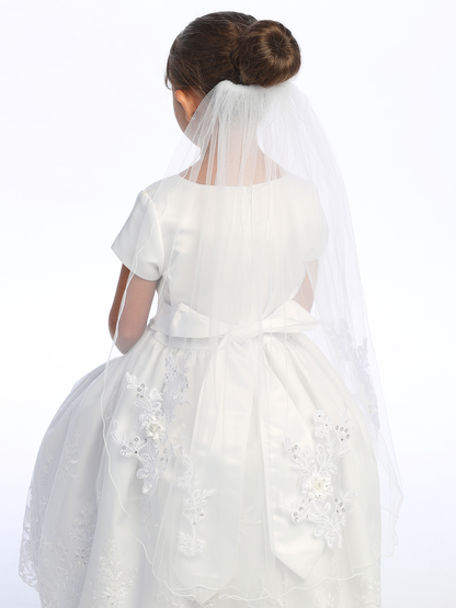 White Lace Veil - 30"