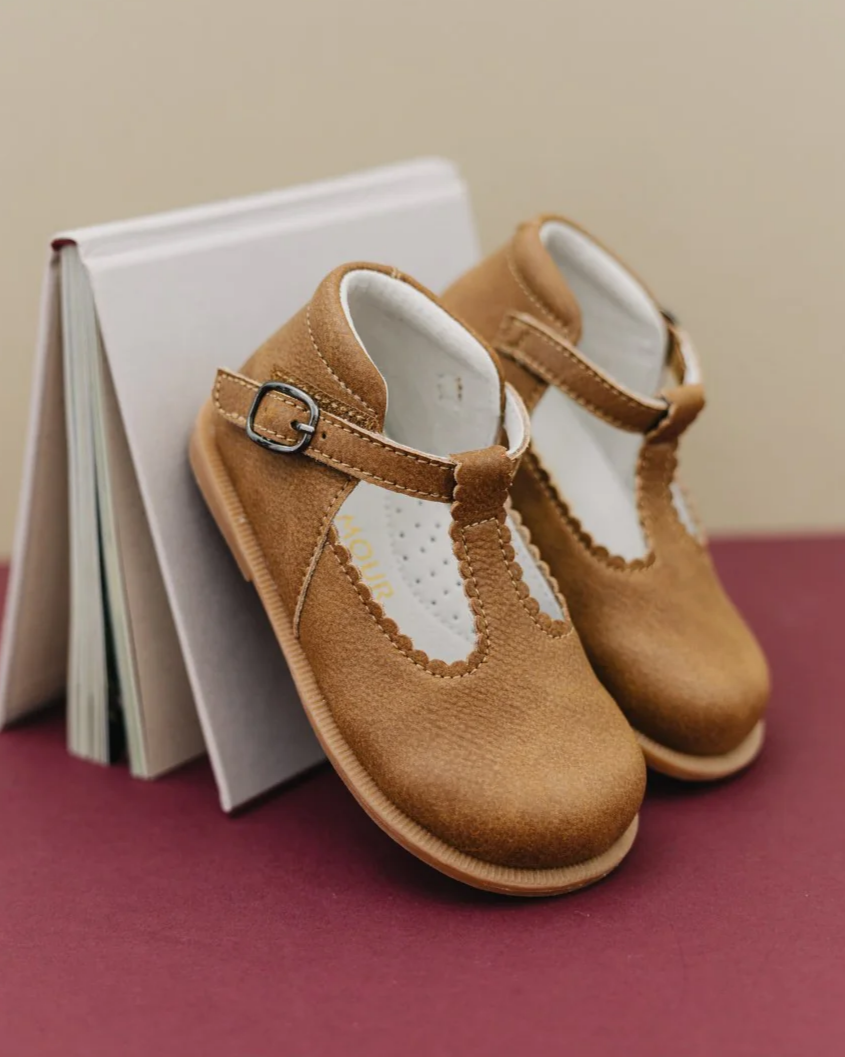 Louise Scallop T-Strap - F-390