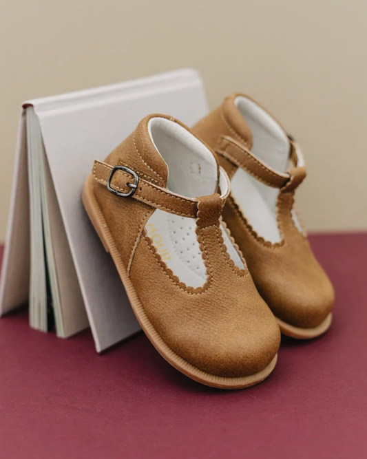 Louise Scallop T-Strap - F-390