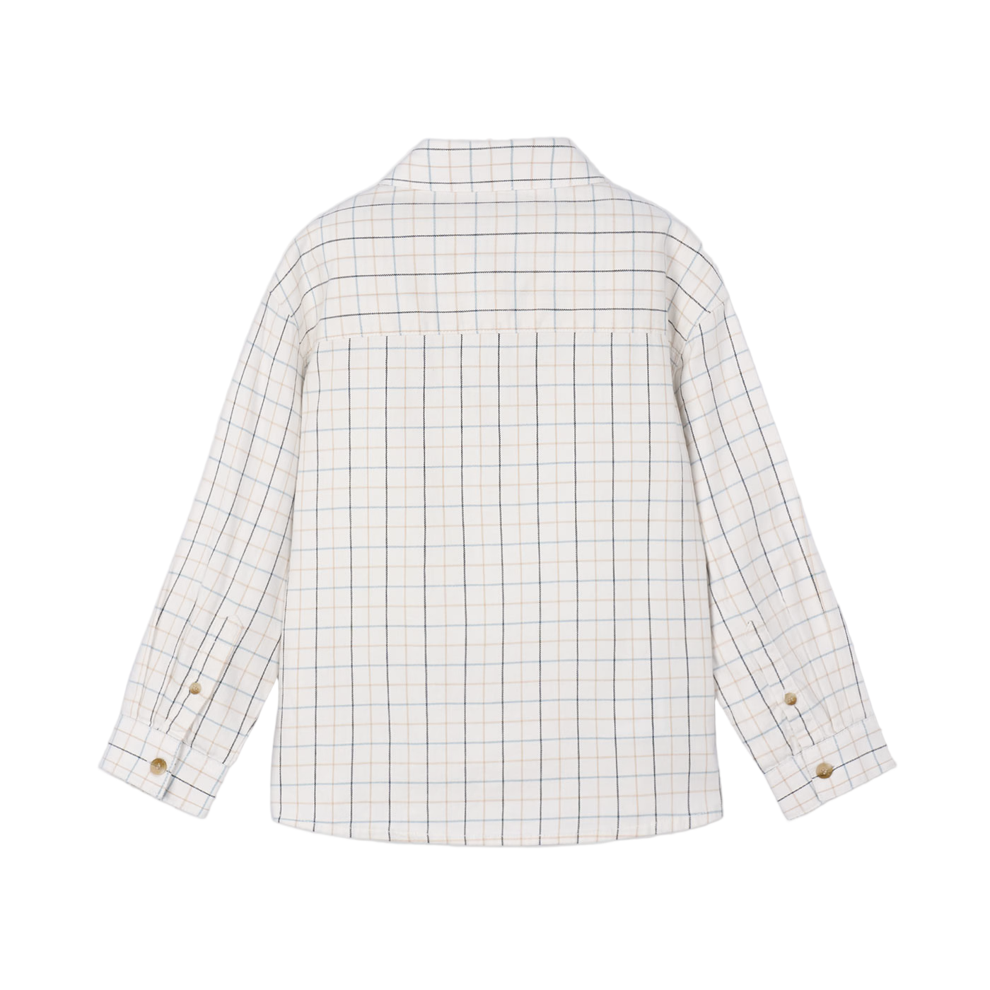 Checkered L/S Shirt - White