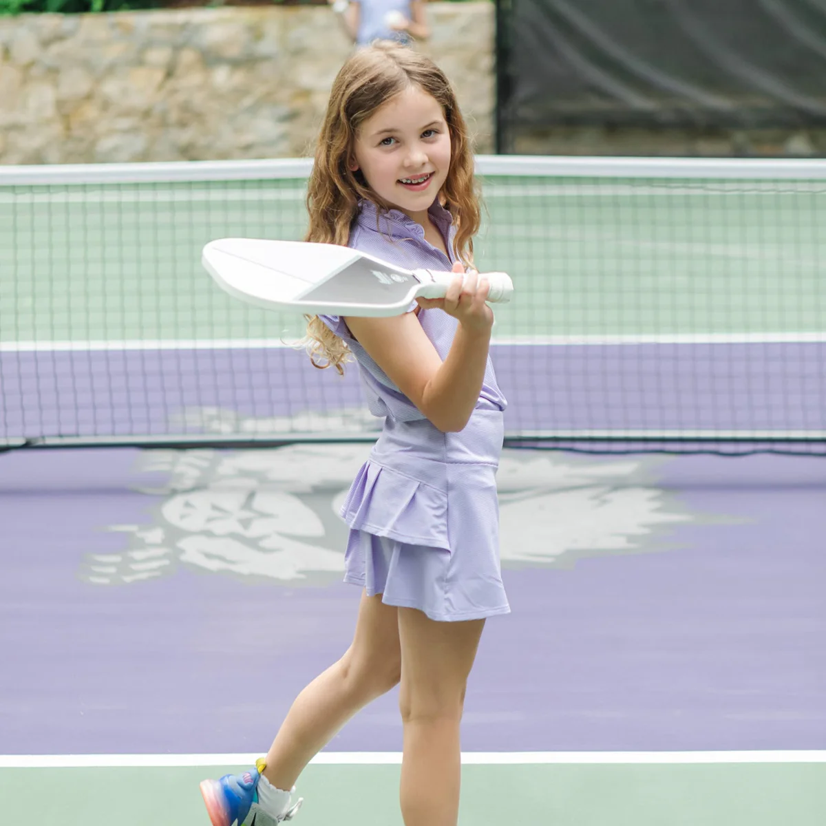 Margot Performance Skirt - Purple Stripes