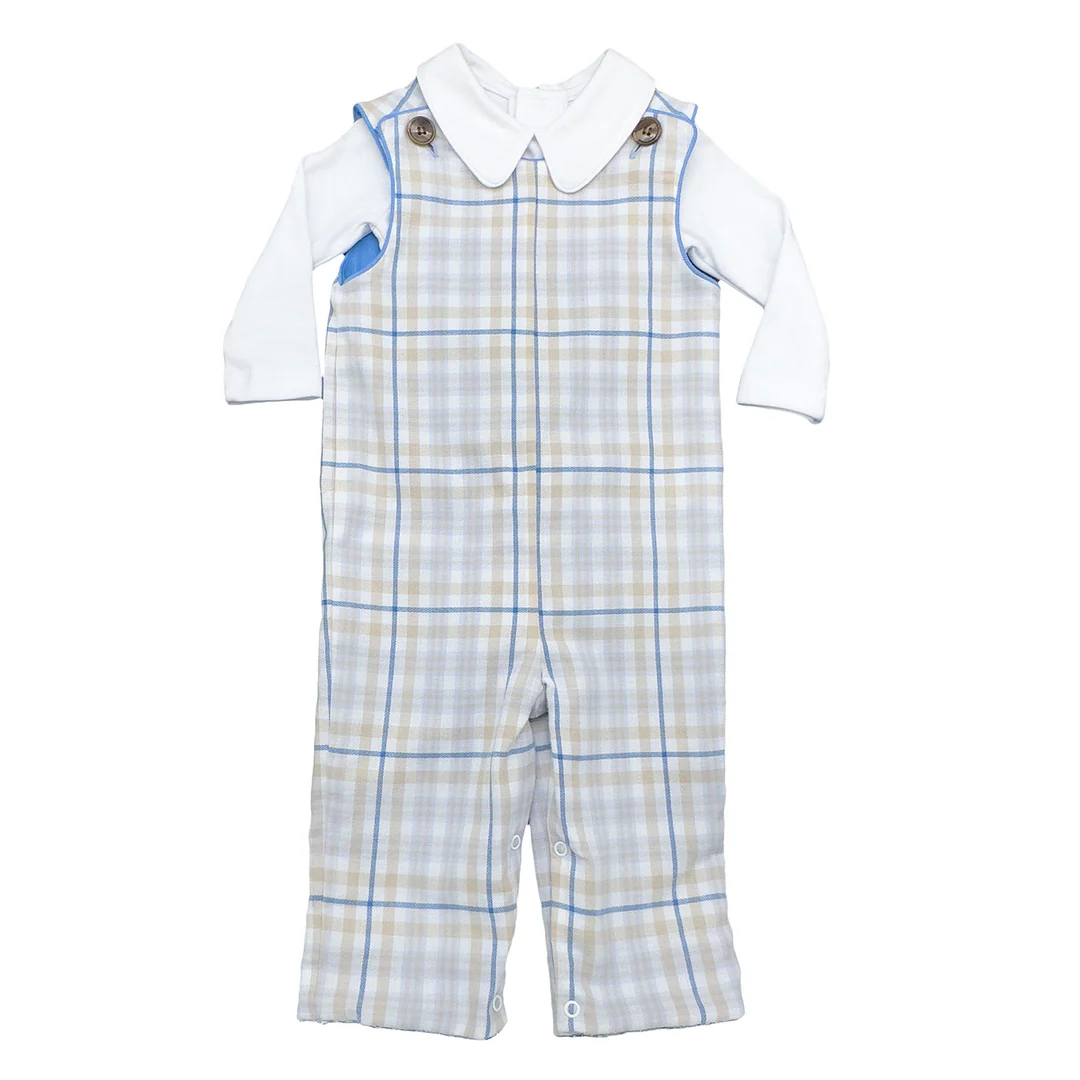 Rivers Longall - Khaki/Blue Plaid