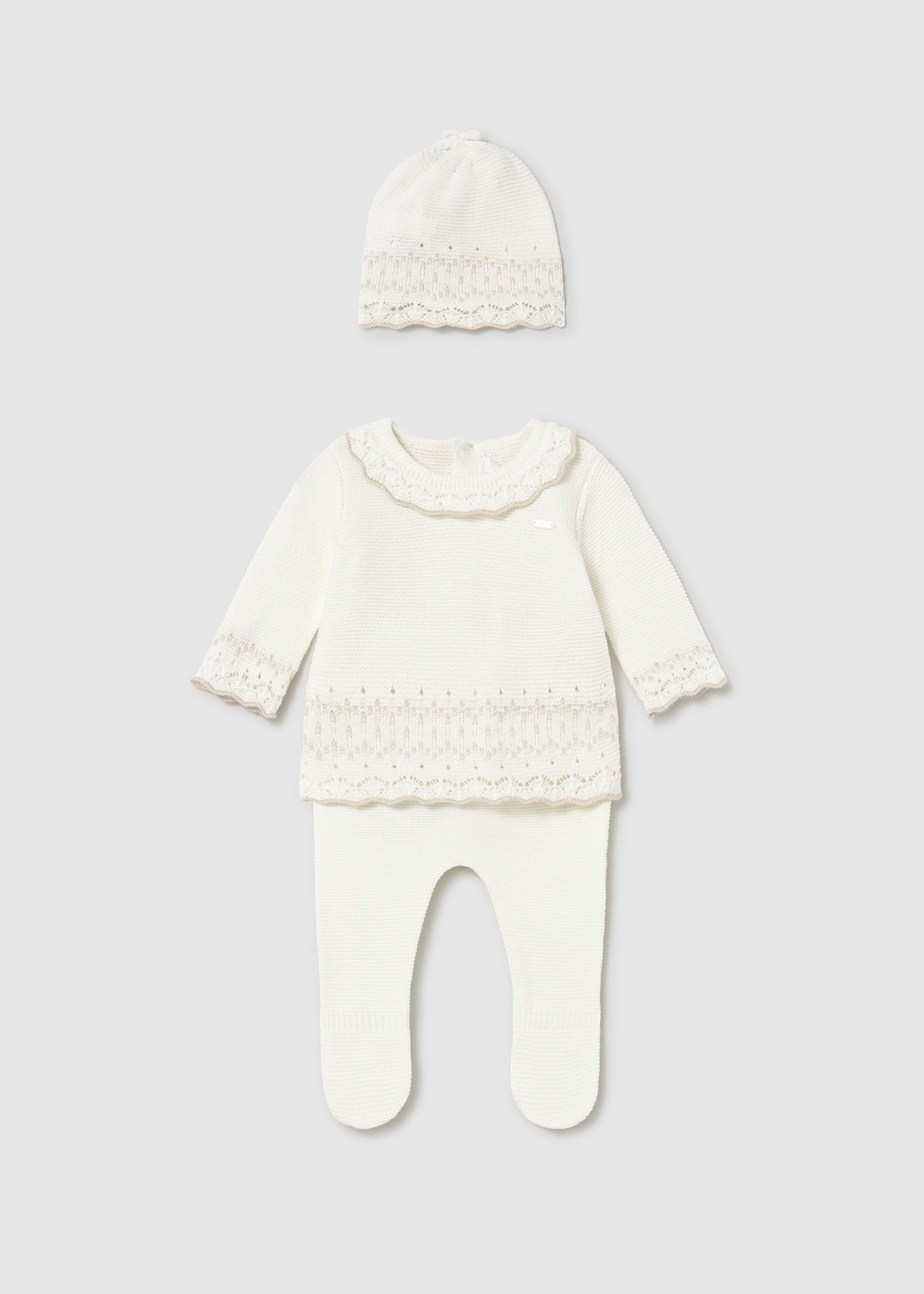 Knit 3PC Set - Cream