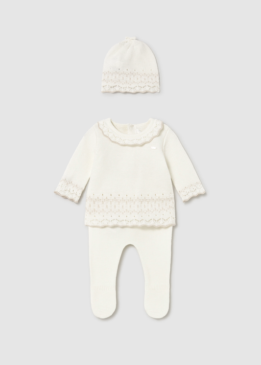 Knit 3PC Set - Cream