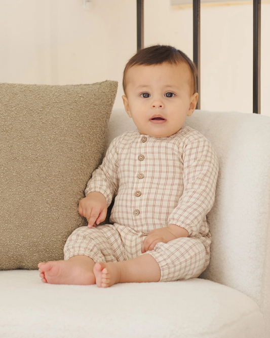 Woven Jumpsuit - Cedar Check