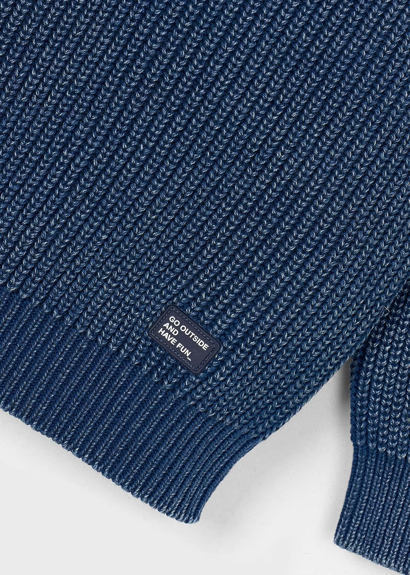 Rib Knit Sweater - Blue
