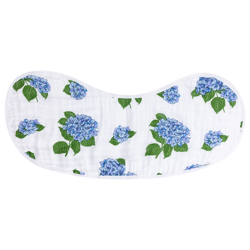 Burp Cloth & Bib: Hydrangeas