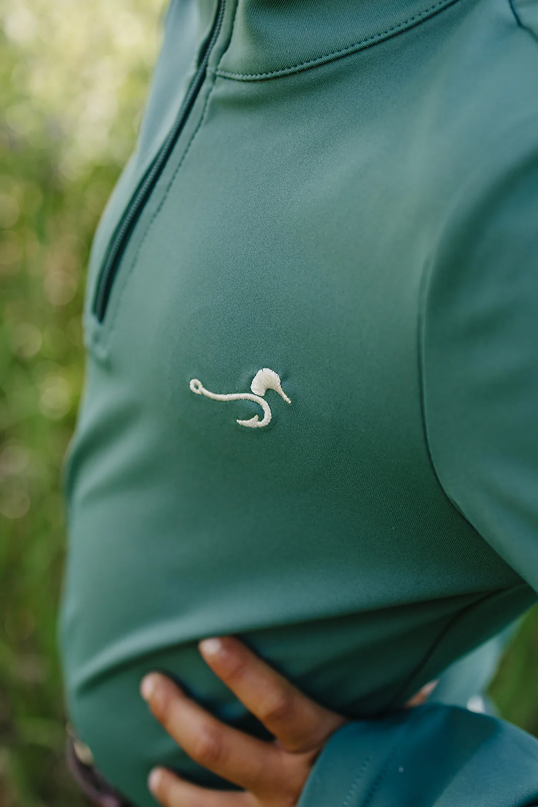 Beau Quarter Zip - Mallard Green