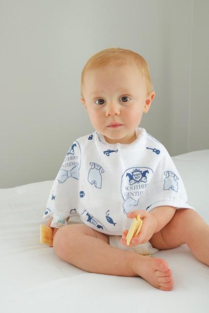 Burp Cloth & Bib: Southern Gent