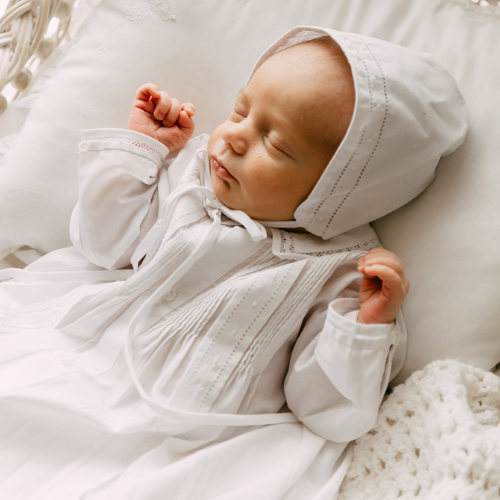 Boys Pintucked Take Home Gown