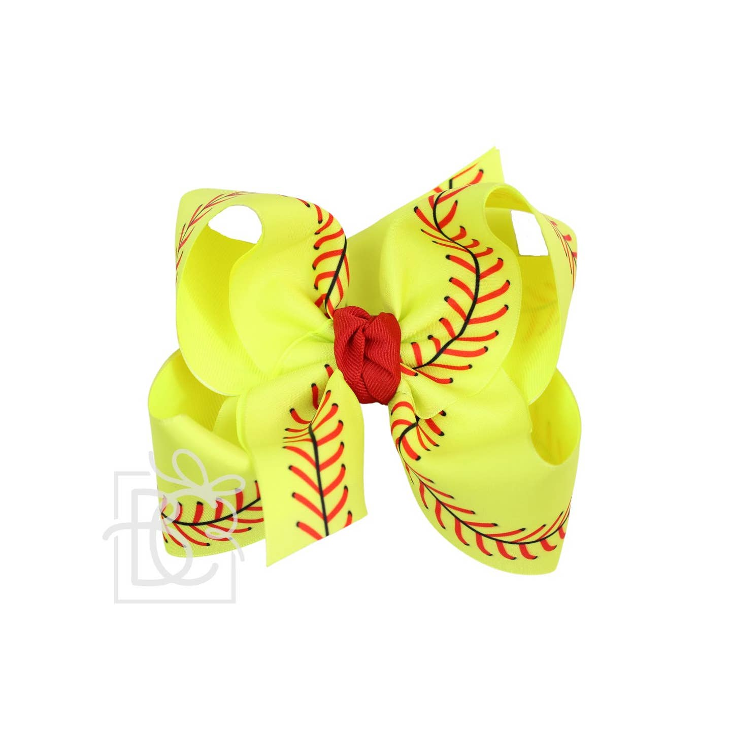 Yellow Softball Bow