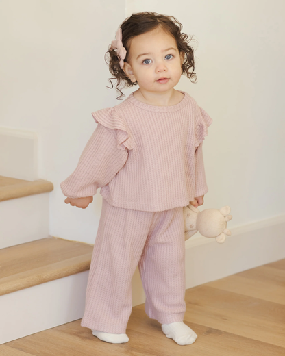 Ruffle Cozy Set - Rose