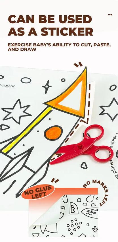 Coloring Rolling Paper - Space