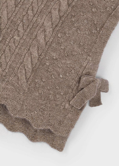 Knit Side Bows Vest - Taupe