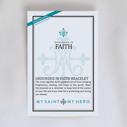 Grounded in Faith Cross Bracelet