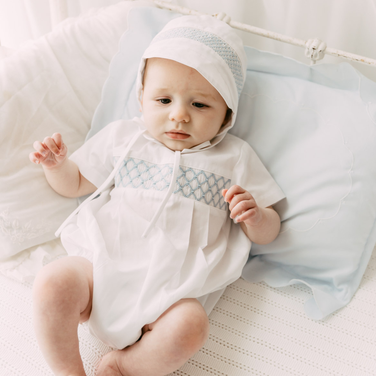 Boys Signature Smocked Romper