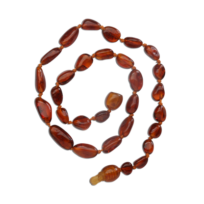 Amber Teething Necklace - Polished