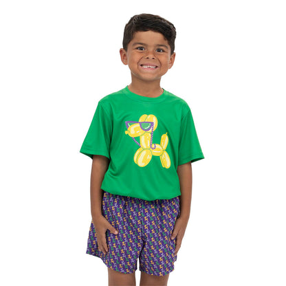 Mardi Gras Balloon Dog Drifit Tee