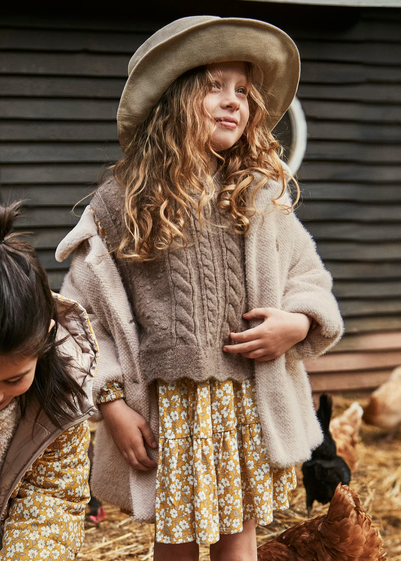 Knit Side Bows Vest - Taupe