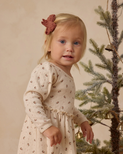 Crochet Bow - Cranberry