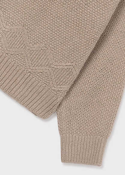 Metallic Knit Sweater - Sesame