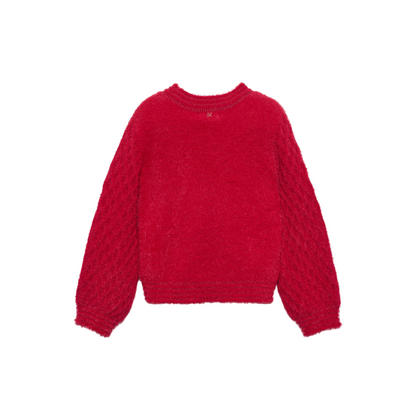 Fuzzy Sweater - Red