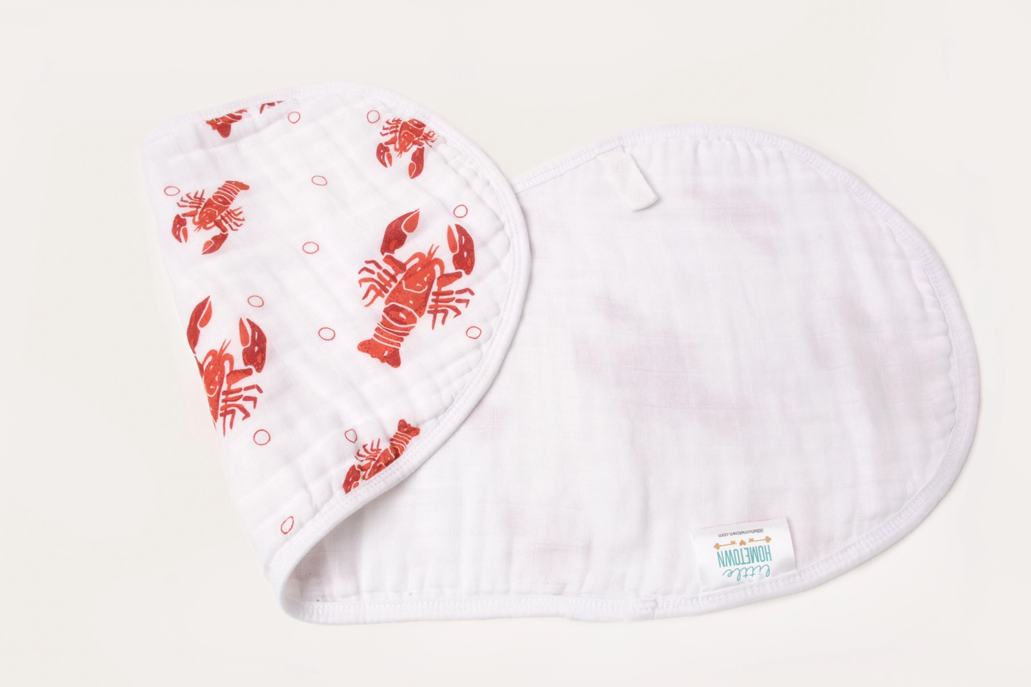 Burp Cloth & Bib: Heads or Tails