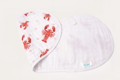 Burp Cloth & Bib: Heads or Tails
