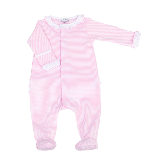 Mini Stripes F24 Ruffle Footie