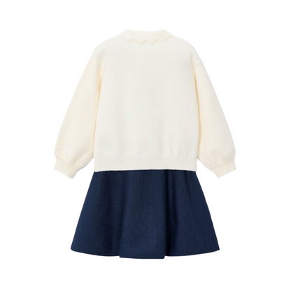 Flower Sweater Skirt Set