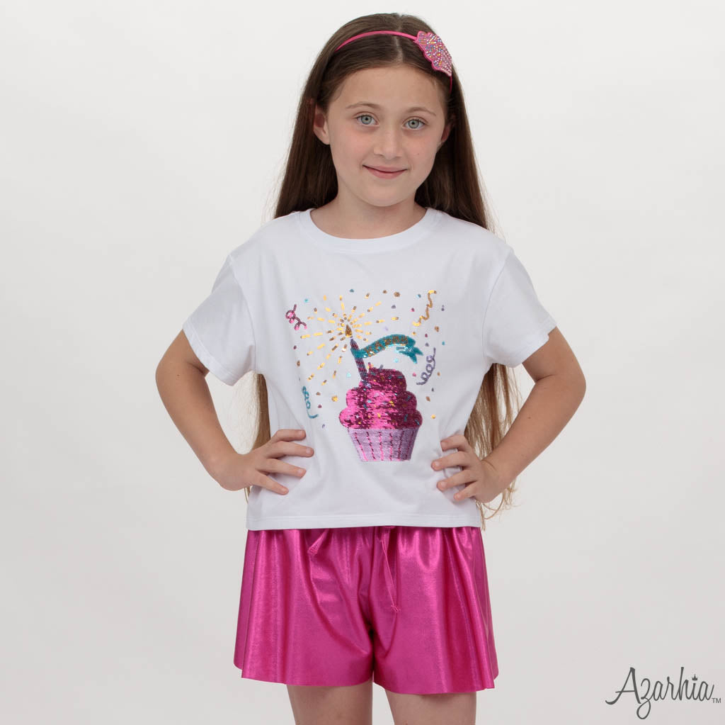 Cupcake Birthday Sequin Tee