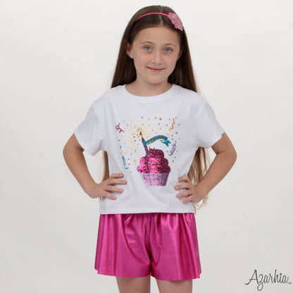 Cupcake Birthday Sequin Tee