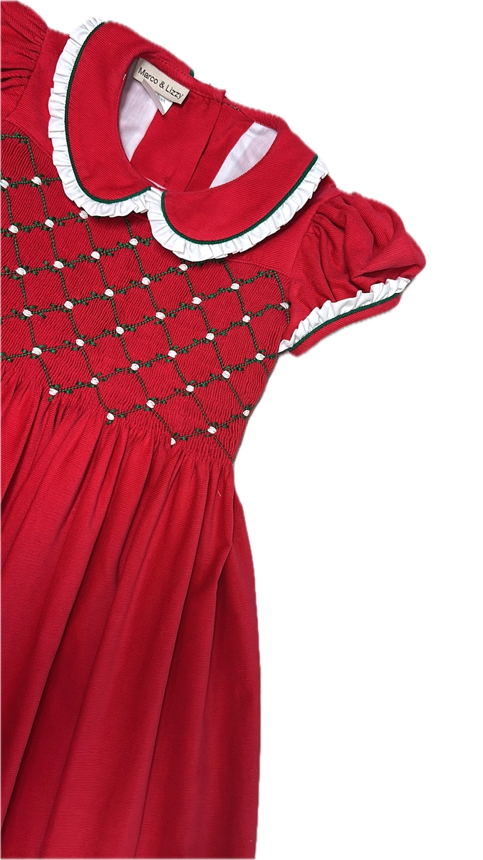Christmas Classic Smocked Dress