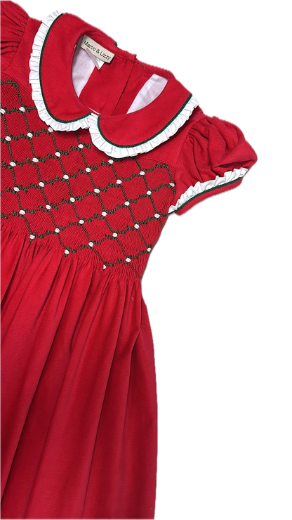Christmas Classic Smocked Dress