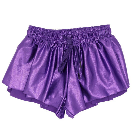 Shimmer Butterfly Short - Purple