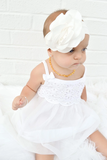 Amber Teething Necklace - Unpolished