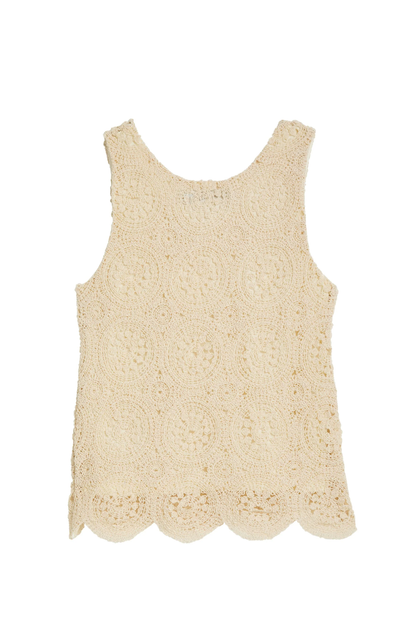 Crochet Tank - Cream