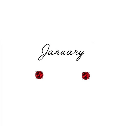 Birthstone Stud Earrings
