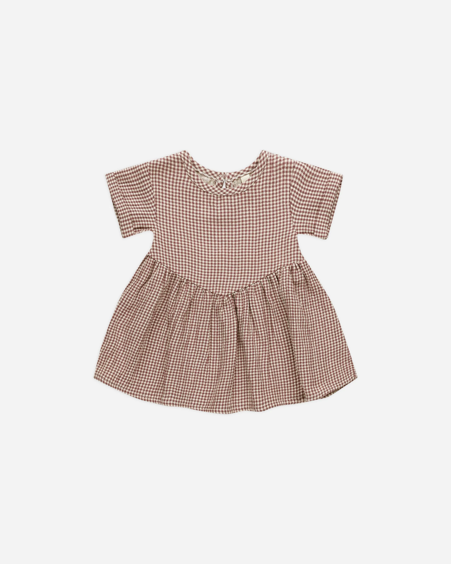 Brielle Dress - Plum Gingham