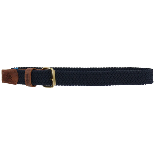 Buddy Braided Belt - Navy