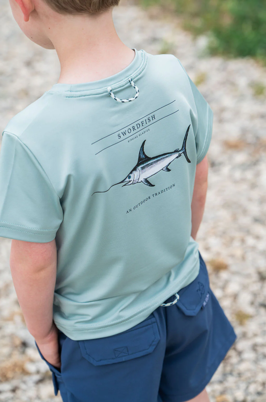 Blue Surf Swordfish Perf. S/S Tee