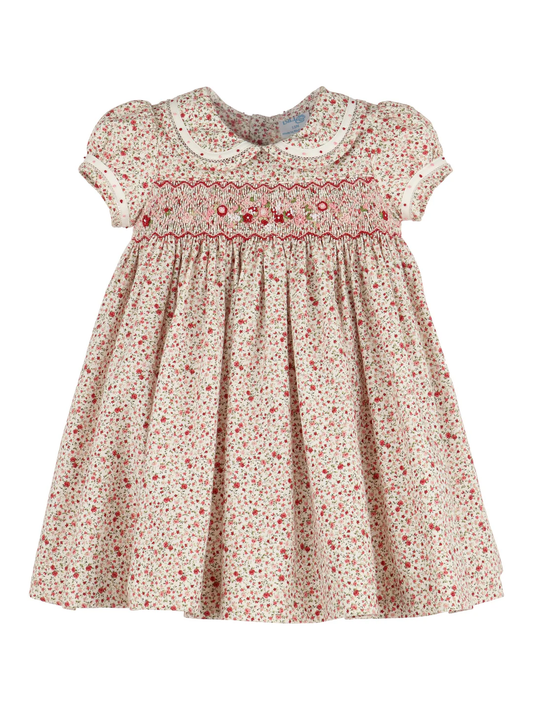 Berry Garland Smock Dress