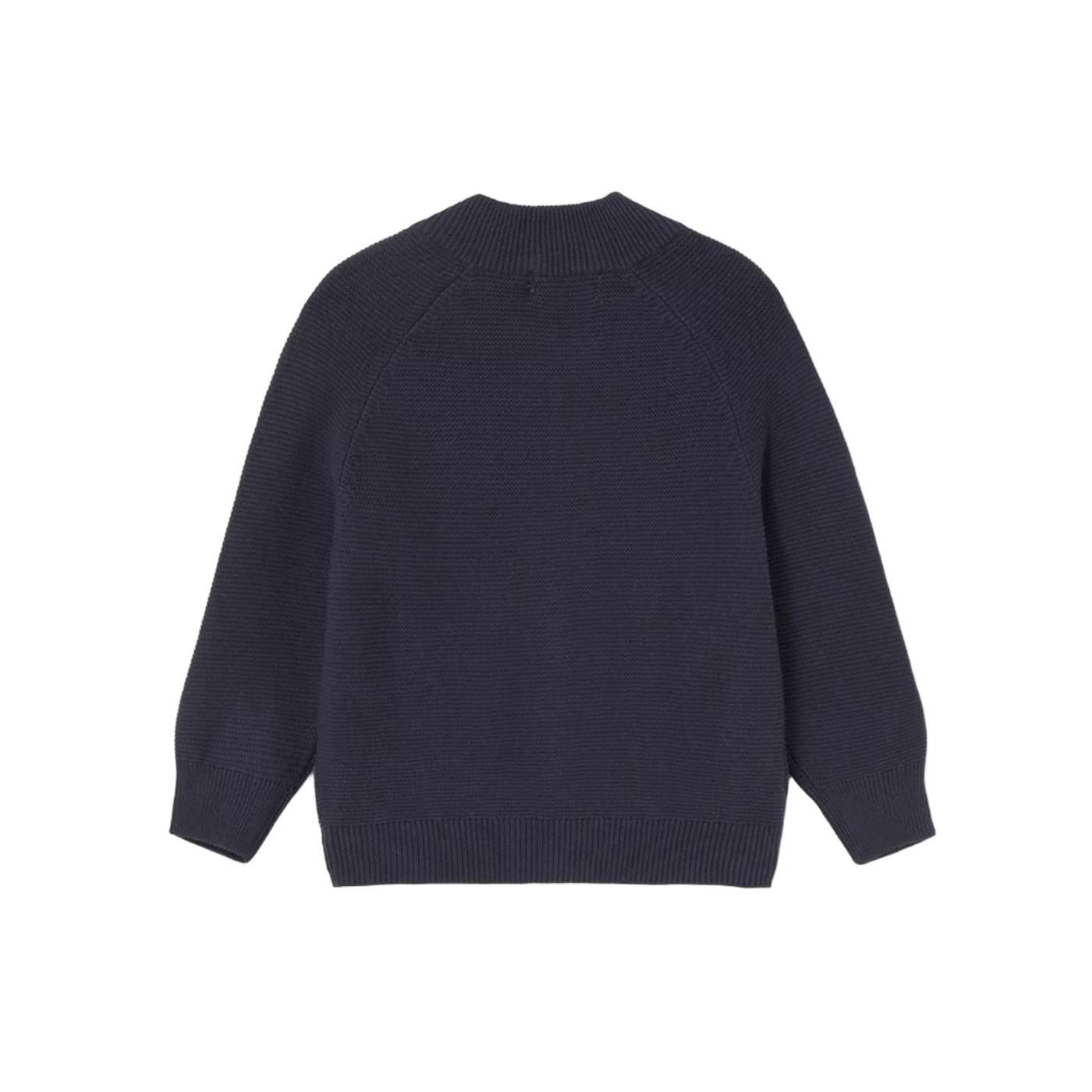 Knit Zip Cardigan - Navy