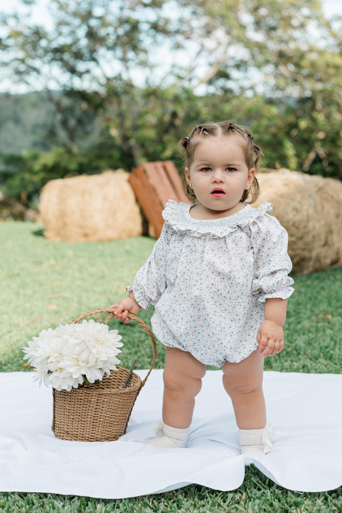 Dusty Bl Floral Scarlett Bubble