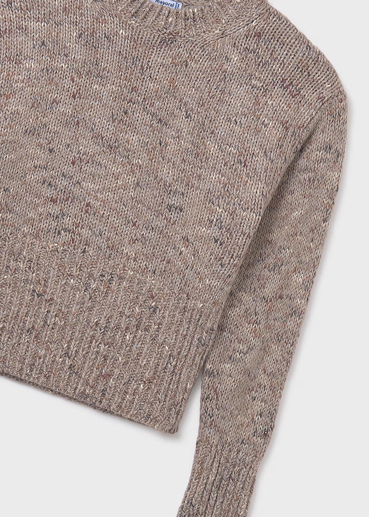 Girl's Knit Sweater - Brown