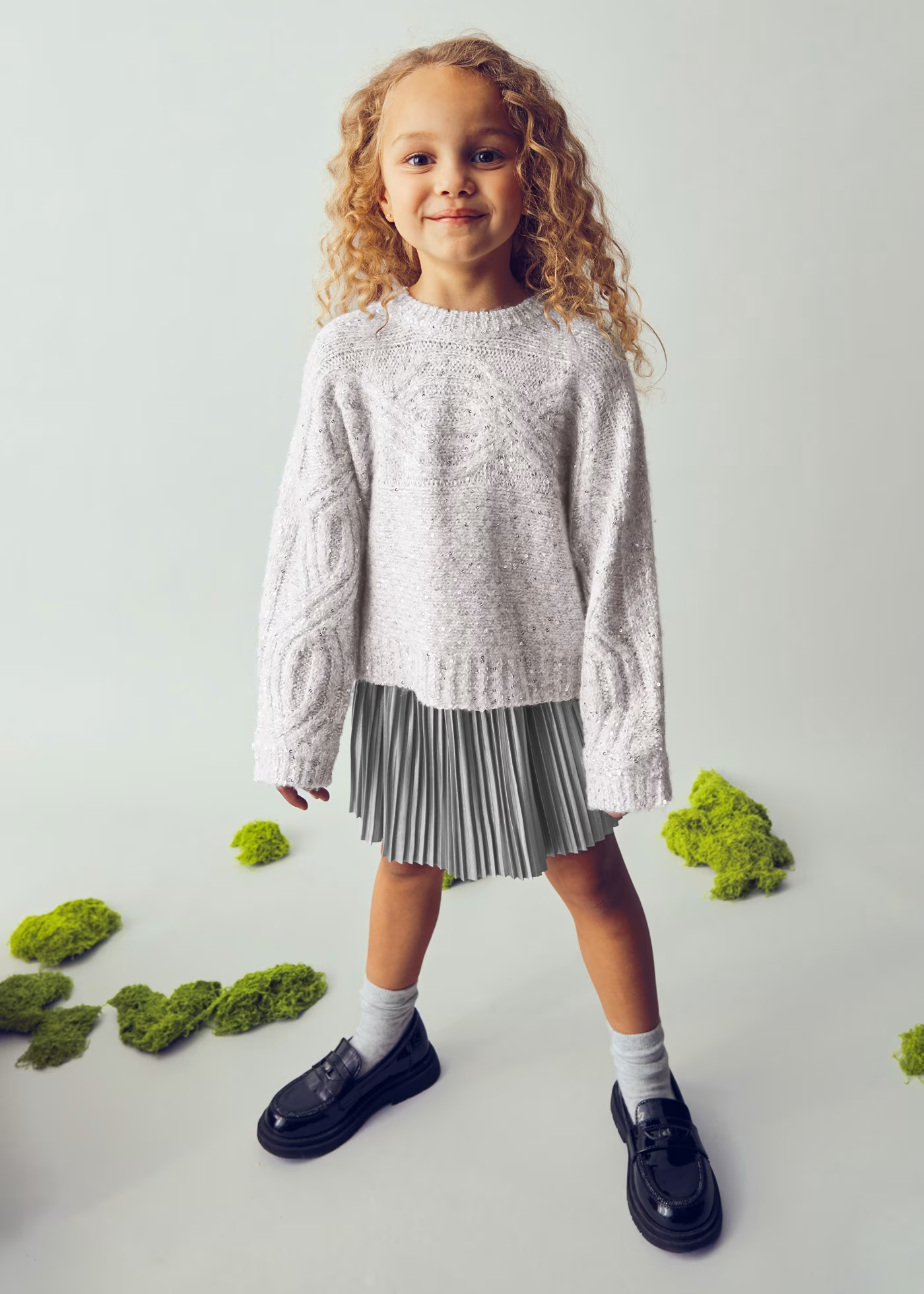 Sequins Sweater - Silver